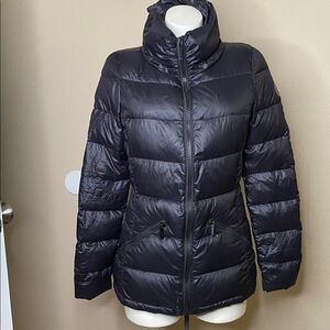 Donna Karan DKNY Midnight black logo Puffer Jacket S